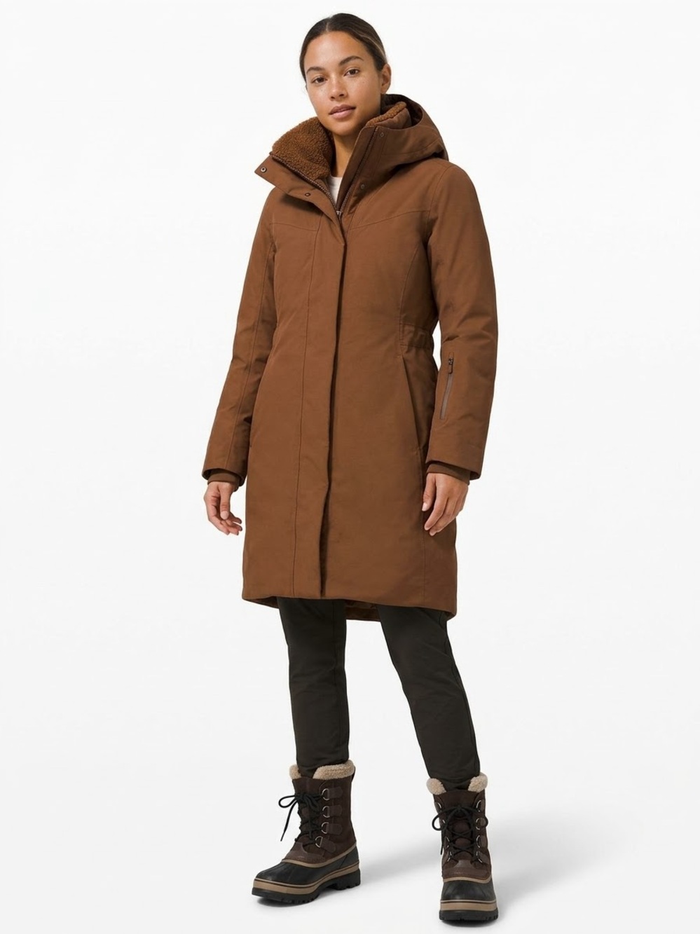 LULULEMON | SNOW WARRIOR 600-DOWN FILL PARKA IN ROASTED BROWN SIZE 6 RARE COLOR